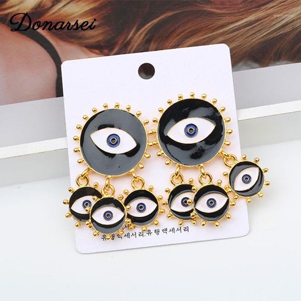 

Donarsei Exaggerated Evil Eye Drop Earrings For Women Red Lip Devil's Eye Long Dangle Earrings Statement Jewelry1, Silver