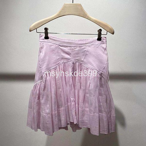 

two piece dress 6494 isabel niche spring and summer solid color pleated waist half skirt middle short women's fashion, White