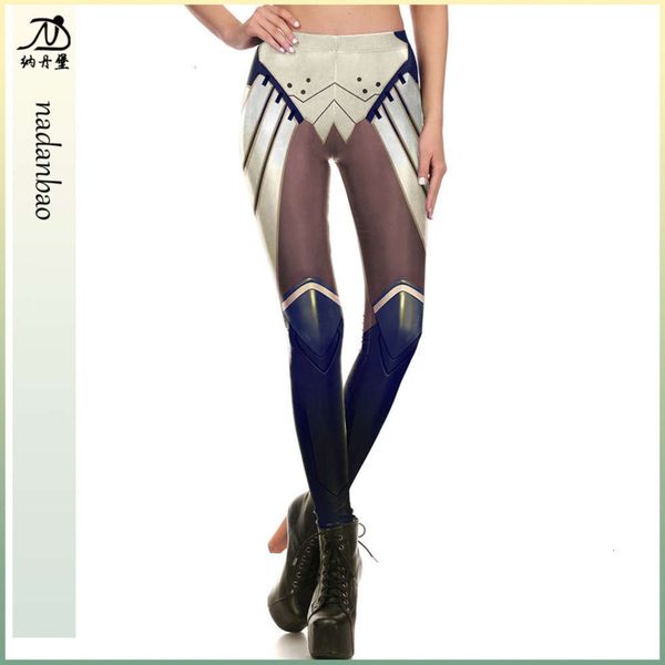 

armor 2020 print new elastic digital tight women's leggings kdk1682, Black