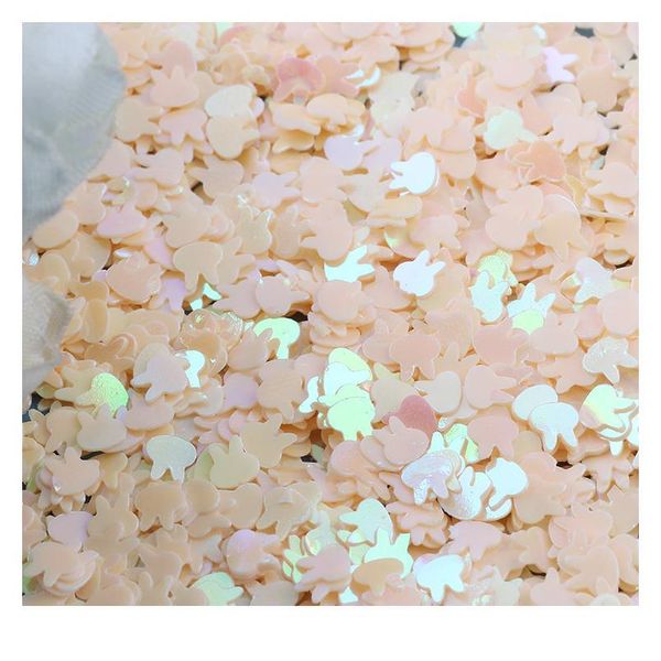 

10g/lot 4mm cute rabbit head sequins for crafts diy nail art confetti decoration loose sequin paillettes lentejuelas ac jllyzu