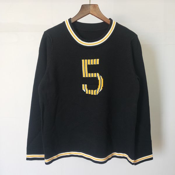 

1128 2020 autumn brand same style regular crew n eck sweater black white women clothes, White;black