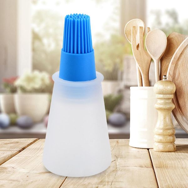 

portable silicone oil bottle with brush grill oil brushes liquid oil pastry kitchen baking bbq tool kitchen tools for bbq f wmtcfi