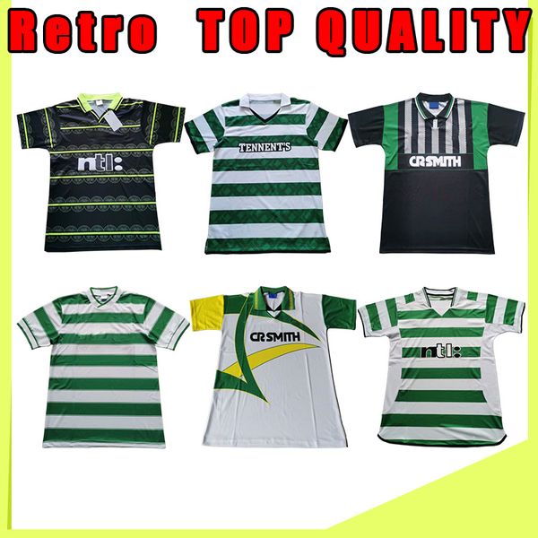 

celtic retro 00 92 soccer jerseys 89 08 06 95 88 football shirts larsson sutton nakamura keane black sutton 86 99 05, Black;yellow