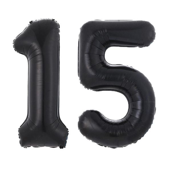 

40inchblack balloon banner 18 21 30 40 50 60 birthday party decoration birthday letter number foil balloon kids globos wmthwz