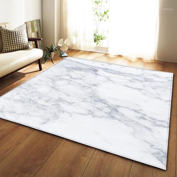 

black white marble printed carpet hallway doormat anti - slip bathroom carpets absorb water kitchen mat table rug living room1