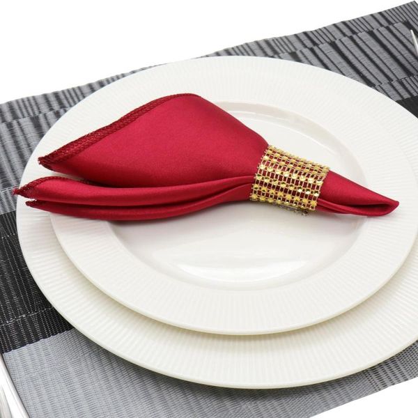 

50pcs/lot table napkin 30cm square satin fabric pocket handkerchief cloth for wedding decoration event party l home supplies