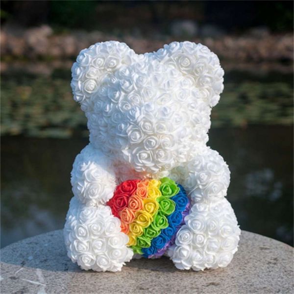 

rose valentine's creative day bear simulation embrace bearl flower gift ccjw