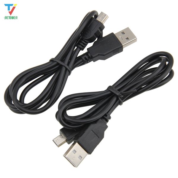 

1m usb type a to mini usb data sync cable 5 pin b male to male charge charging cord line for camera mp3 mp4 new 500pcs