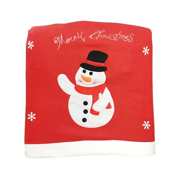 

dinner festival holiday party supplies kitchen chair cover snowman l christmas decoration home felt cloth table santa claus