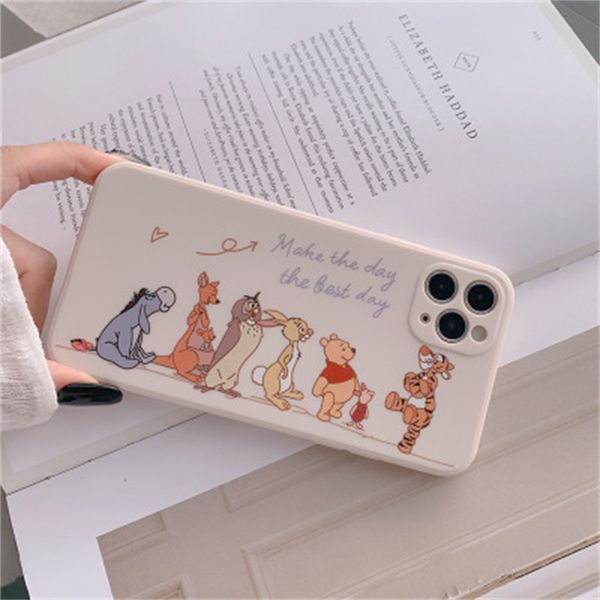 

case cartoon comics mobile phone shell straight edge for iphone11 xr 7/8/se 2020 fine hole 11pro xs max matte