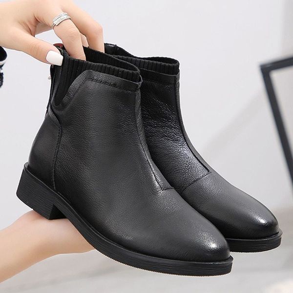 

высококачественные кожаные сапоги 71lr, Black