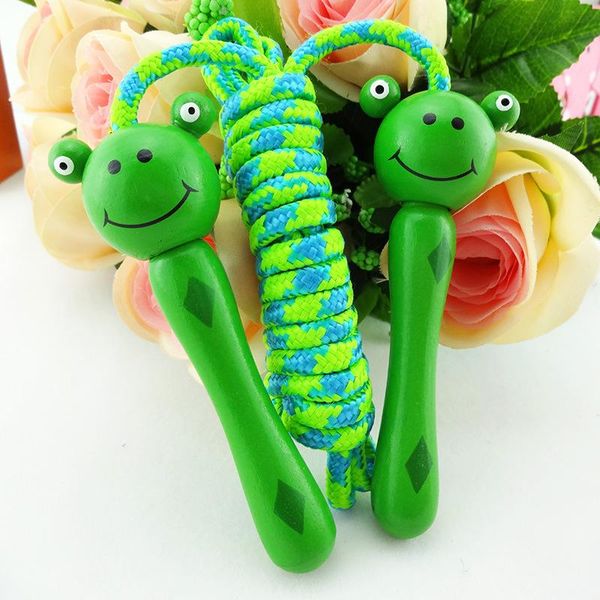 

животное скакалка wood handle дети kid фитнес оборудование обучение практика скорость скакалка corda pular gym bbyiuo homebag