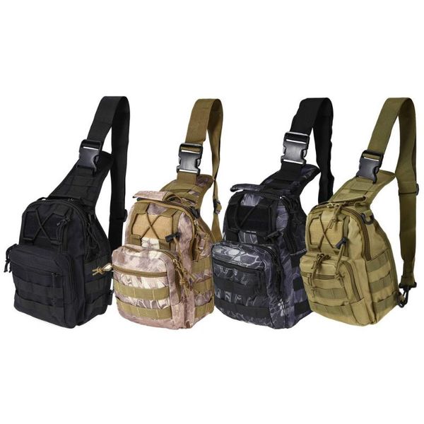 

outdoor bags molle climbing tactical backpack single shoulder bag sport camping hiking travel rucksack