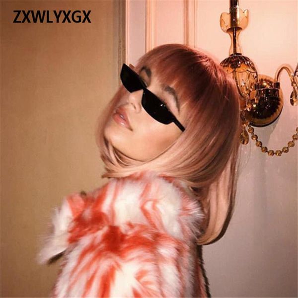 

sunglasses europe and the united states trendy concave shape glasses retro small square men ladies, White;black