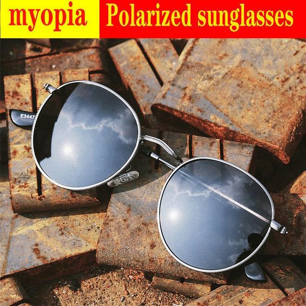 

sunglasses 2021 diopter finished myopia polarized men women nearsighted glasses fashion square men's driving goggles uv400 fml, White;black