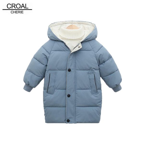 

down coat croal cherie snowsuit long jacket baby girls boys parka kids hood winter children toddler outerwear, Blue;gray