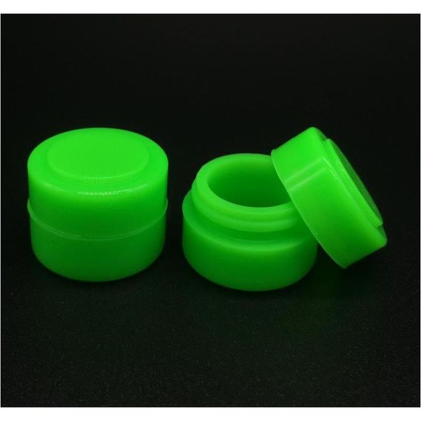 

wholesale 500 pcs/lot sile container dab tool 2 ml food grade wax jars non-stick storage containers fast s wmtppc new_dhbest