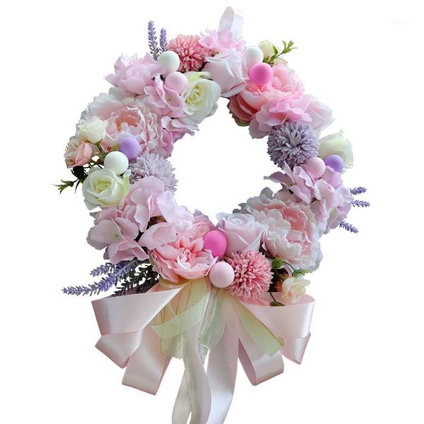 

... our decorative wreaths home ornaments windows are decorated with soft pink and purple fang zhen hua huan door1