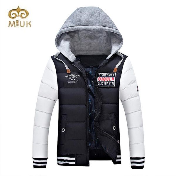 

2020 warm fashion 3xl big size hooded xxs size small men cotton winter jacket jaqueta masculina down parka hombre, Black