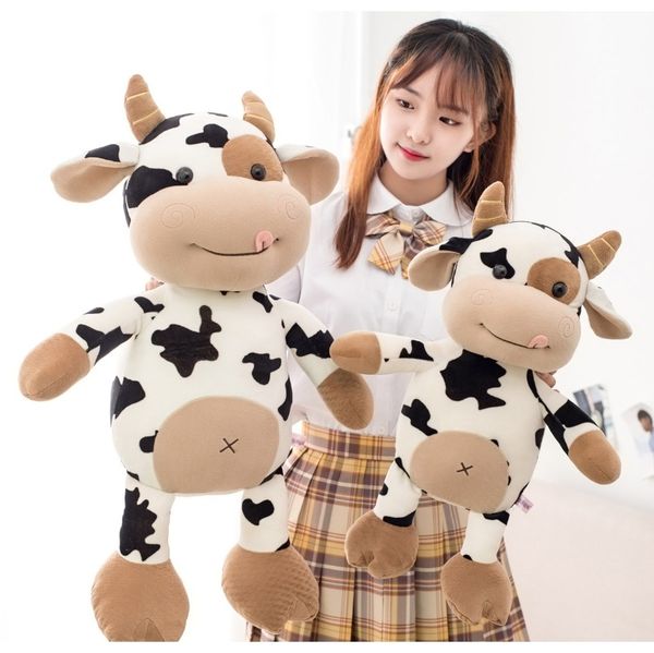 

2020 new plush cow toy cute cattle plush stuffed animals cattle soft doll kids toys birthday gift for children f wmtmkp