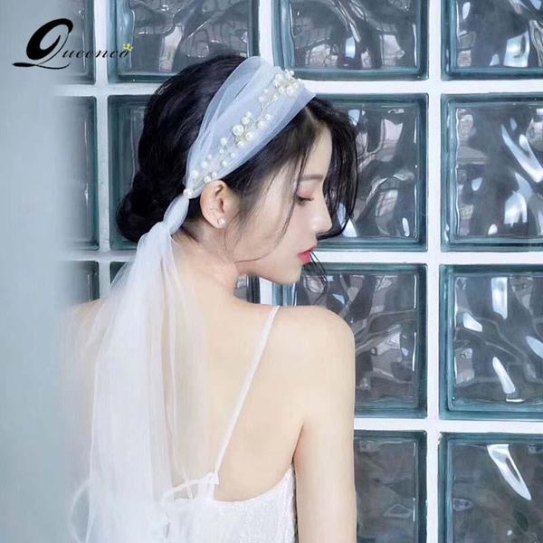 

pearls wedding veils hair accessories bride jewelry bijoux femme headband for women haar accessoires hair tiara band diadema, Golden;silver