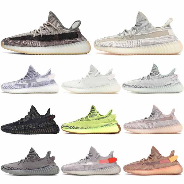 

2021 kanye west v2 running shoes for women bred cinder beluga israfil 3m reflective runners womens sport sneakers mens trainers 36-46, White;red