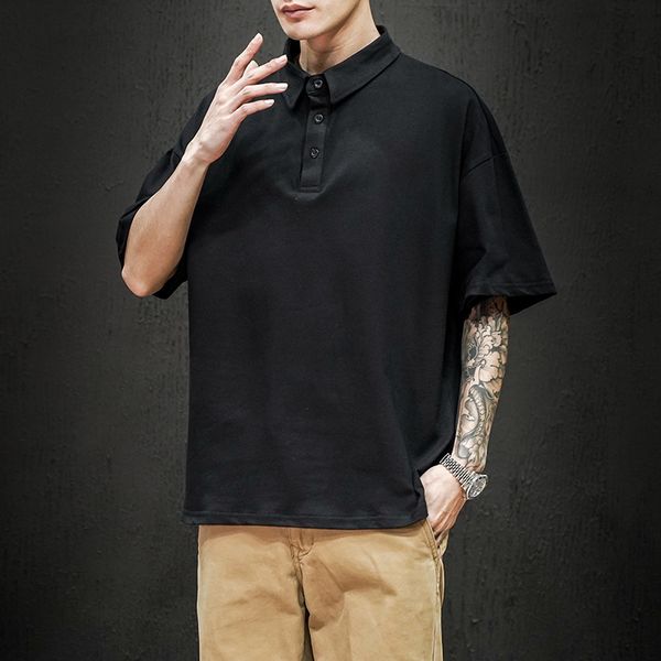 

2021 new summer short sleeve men's designer clothes m-4xl 5xl size asian classic design ygzp, White;black