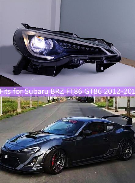 

high beam led head lights for subaru brz 2012-18 ft86 gt86 running turn signal reversing light angel eyes facelift