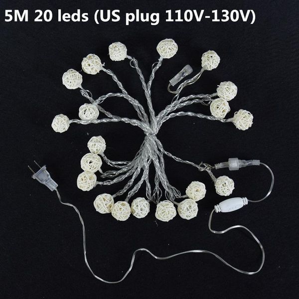 

aifeng 10m / 5m / 2.5m /1.2m / 5m / 2.5m /1.2m led rattan ball string light led fairy lights для вечеринки рождественские свадебные украшени