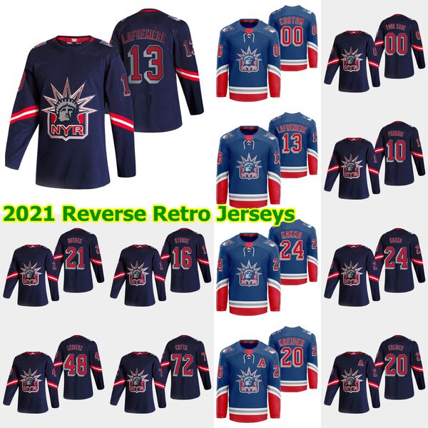 

new york rangers 2021 reverse retro hockey jerseys mark messier jersey wayne gretzky ryan mcdonagh brian leetch rick nash custom stitched, Black;red