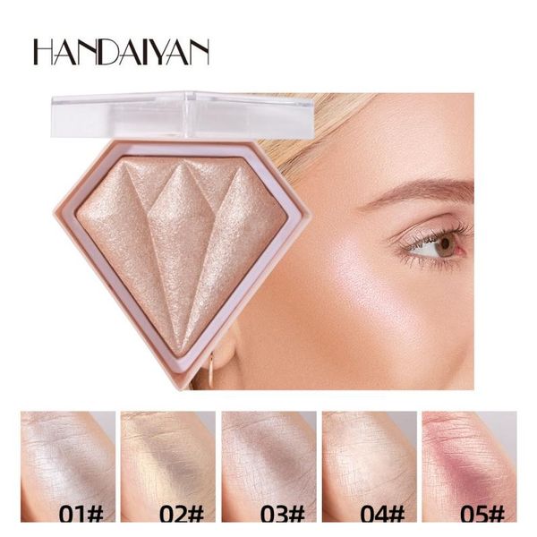 

5 цветов выделение порошковых макияжевых макияжевых макияжа bronzers eye shadow palette shimmer highlighter blusher contour makeup cosmetic