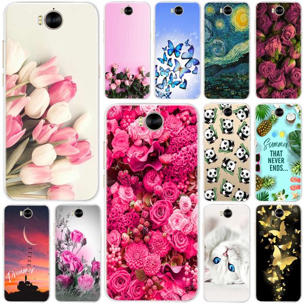 

huawei y5 colorful flower sheath, huawei y5 5.0 inch shell, mya-l22, sheath