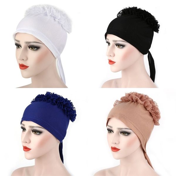 Grandi cappelli di fiori Lacci di stoffa Berretti musulmani Turbante Donna Uomo Copricapo Inverno Multi colore Moda Outdoor 8 8er L2