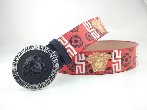 

2021 width 3.8cm designer belts leather business belts women big gold silver buckle men designers belts, Black;brown