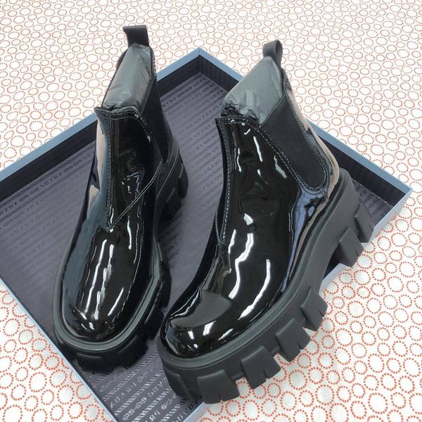 

boots deat 2021 autumn winter fashion casual round toe black gear thick bottom muffin motorcycle short women sg795