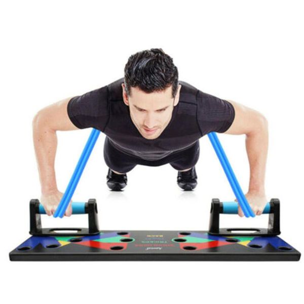 

wrist support multifunctional push-up rack board push up stand training sport workout fitness gym equipment abdominal muscle building exerci, Black;red
