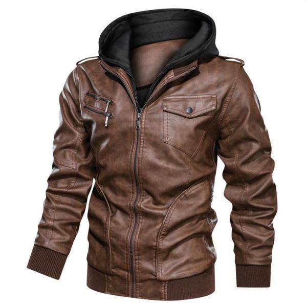 

mens pu leather jacket winter jacket men learher coats mens jackets and coats 89020, Black