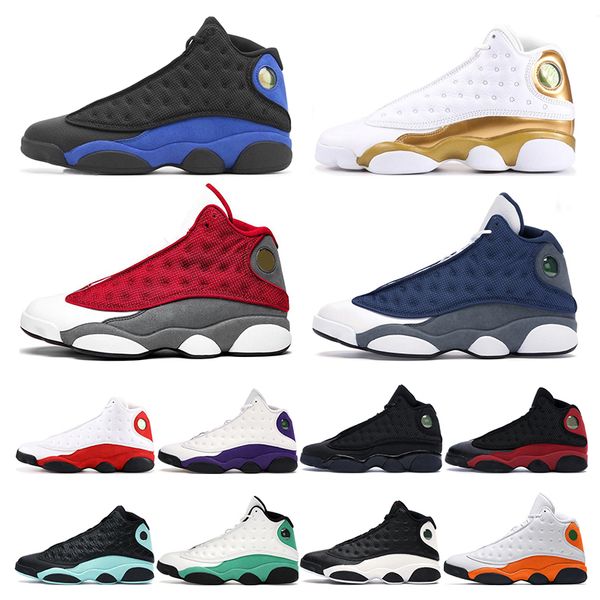 

basketball shoes 13s red flint royal balck cat bred playground mens sports sneaker trainers athletic size 7-13