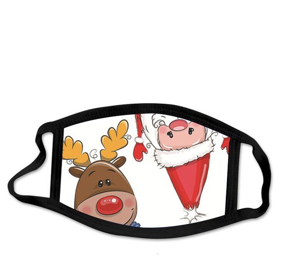 

foreign christmas mask mask washable cartoon cotton cloth trade santa claus fashion face mask can be reu