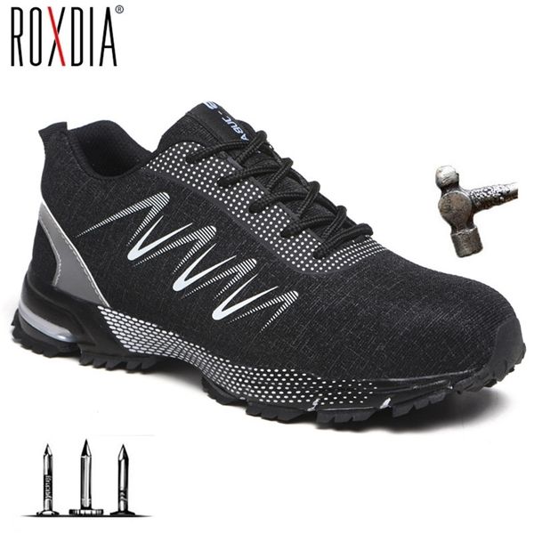 

drop shipping steel toe construction work fashion men women ultralight mesh industial safety shoes plus size 37-47 rxm193 y200915, Black;brown