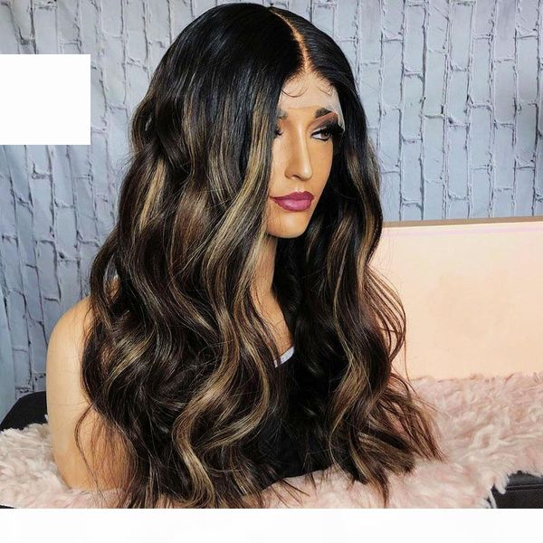 

highlight peruvian 13x6 lace front human hair wigs with baby hair for black women ombre 360 lace frontal wigs bleached knots