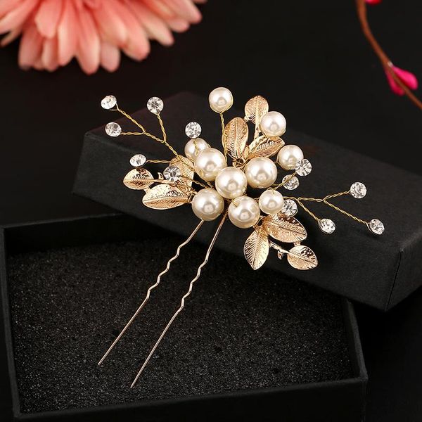 

wedding bridal hairpins clips for bride women party decoration for hair gold hair pins wedding jewelry accessories, Golden;silver