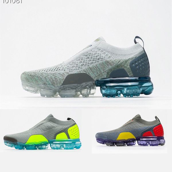

2020 cushion moc 2 2.0 fly knit shoes mens women laceless futurism casual shoes shock jogging yellow red white sneakers 5-1