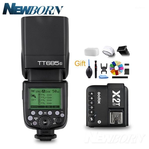 

godox685s 2.4g hss 1/8000sl gn60 wireless speedlite flash with x2t-sl transmitter trigger for a6400 a7riii a7s a91