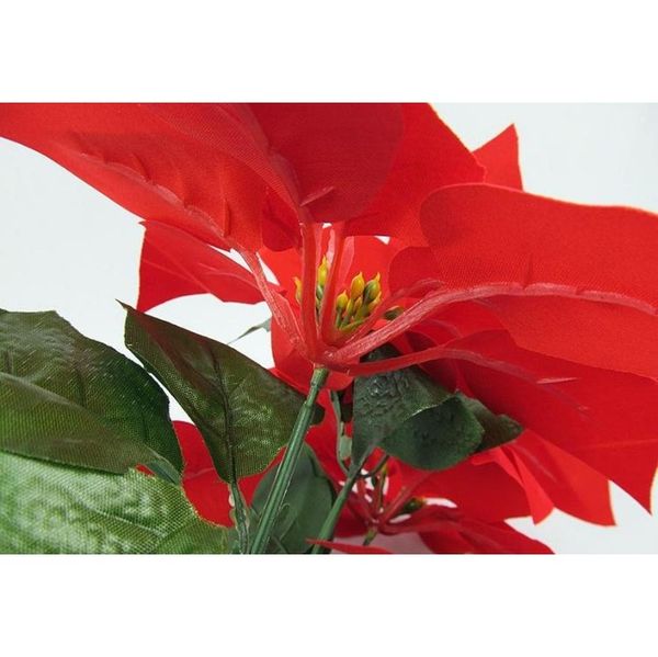 

5 forks 50cm high christmas artificial simulation silk poinsettia red silk decorative christmas flowers home xmas jllycc mx_home