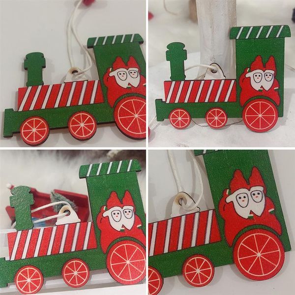 

8pcs wood crafts christmas wood decorations wooden christmas mini train decor diy wood hanging crafts tree ornaments jllovb yeah2010
