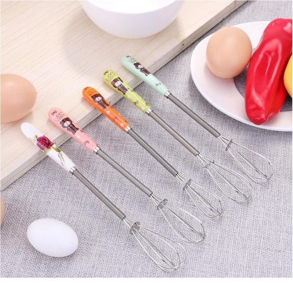 

egg stirring whisk ceramic handle stainless steel hand egg beaters kitchen gadgets egg stirring whisk rotary kitchen acc bbyqzv