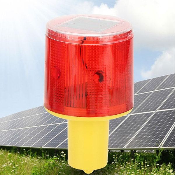 

solar led red emergency light flash indicator lamp traffic tower beacon safety signal