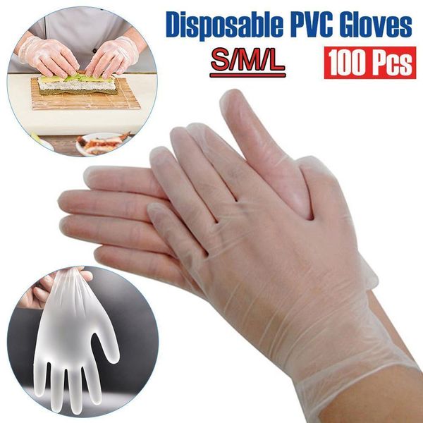 

eco-friendly 100pcs/set plastic bbq disposable for restaurant kitchen food fruit vegetable gloves y200421