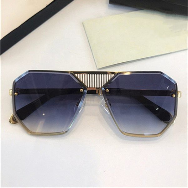 

maybacy new sunglasses for car glasses fashion outdoor uv400 goggles oval frameless diamond without outer frame box, White;black